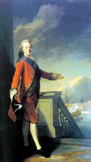Alexander Roslin Portrait of Grand Prince Paul Petrovich Germany oil painting art